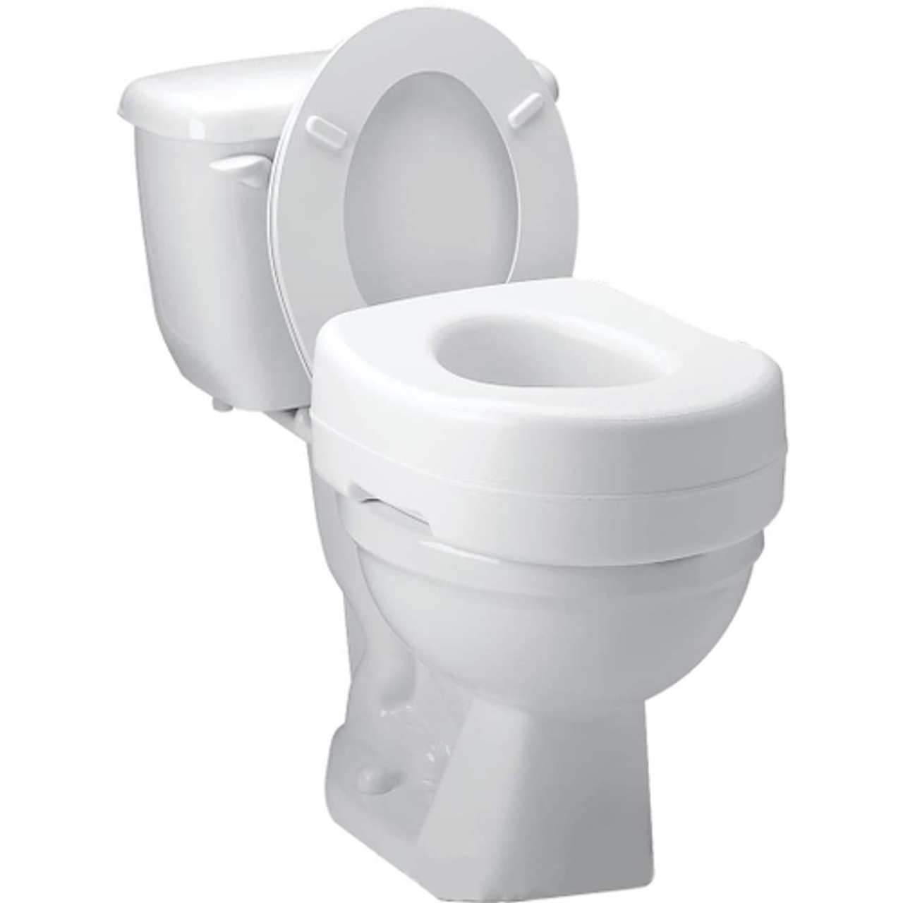Carex Raised Toilet Seat, 5-Inch Height, Contoured Surface, Brown by Pasteur Pharmacy