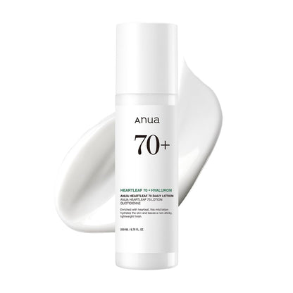 ANUA Heartleaf 70+ Hyaluron Daily Lotion by AsiaBeautyMall