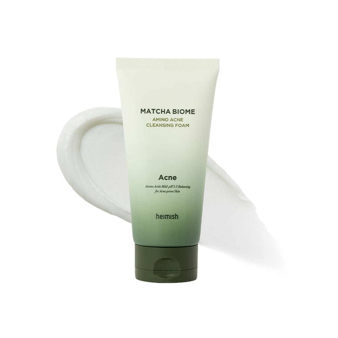 Heimish Matcha Biome Amino Acne Cleansing Foam by AsiaBeautyMall