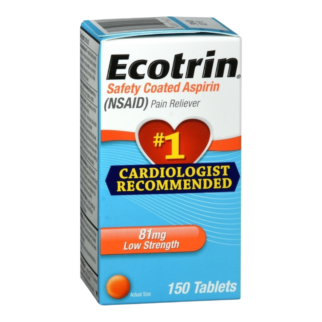 Ecotrin Low Dose Aspirin 81mg Tablets (150 ct) by Farmacias Savia