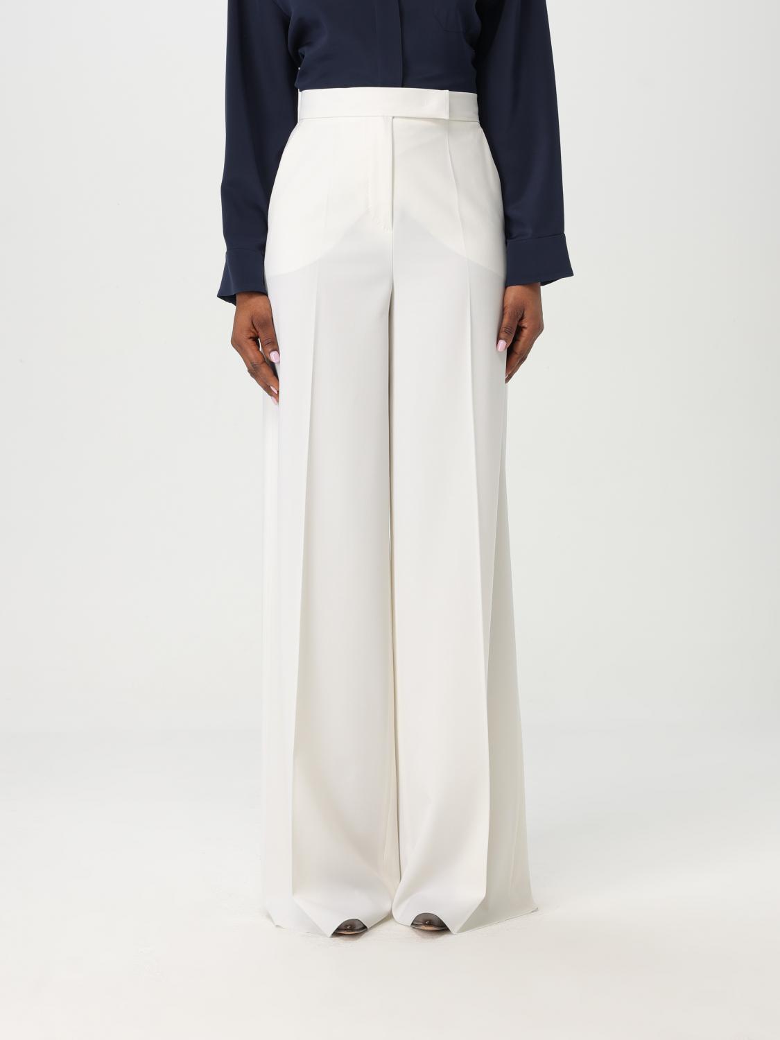 Max Mara Pants Woman White by Luosophy
