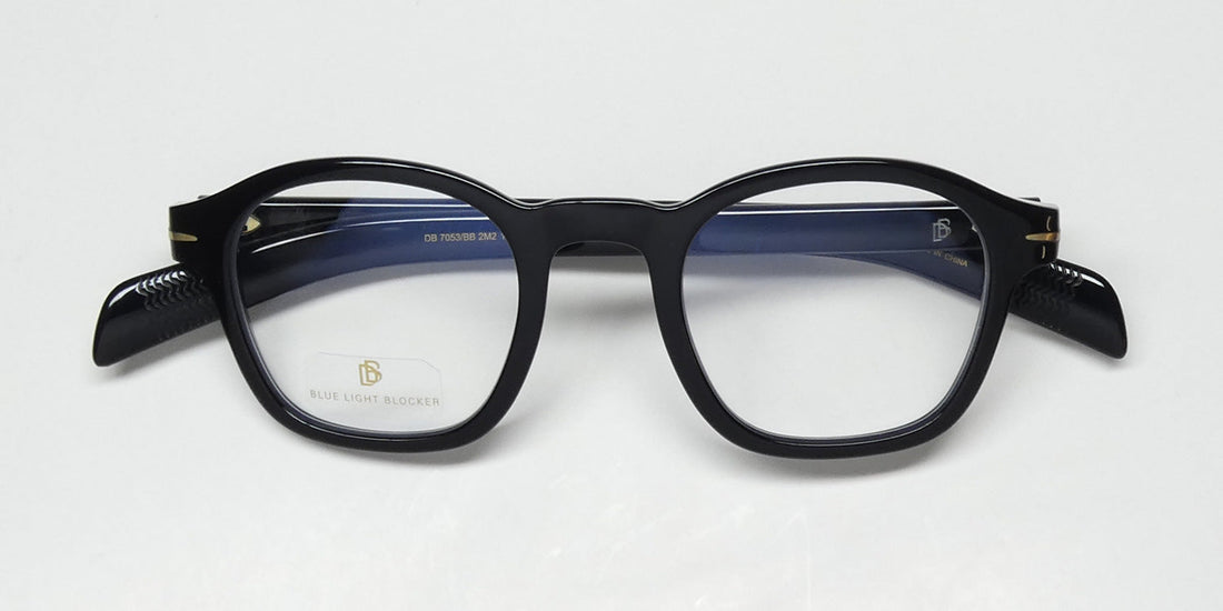 David Beckham 7053/Bb Light Blue Technology Eyeglasses by ModaFrames