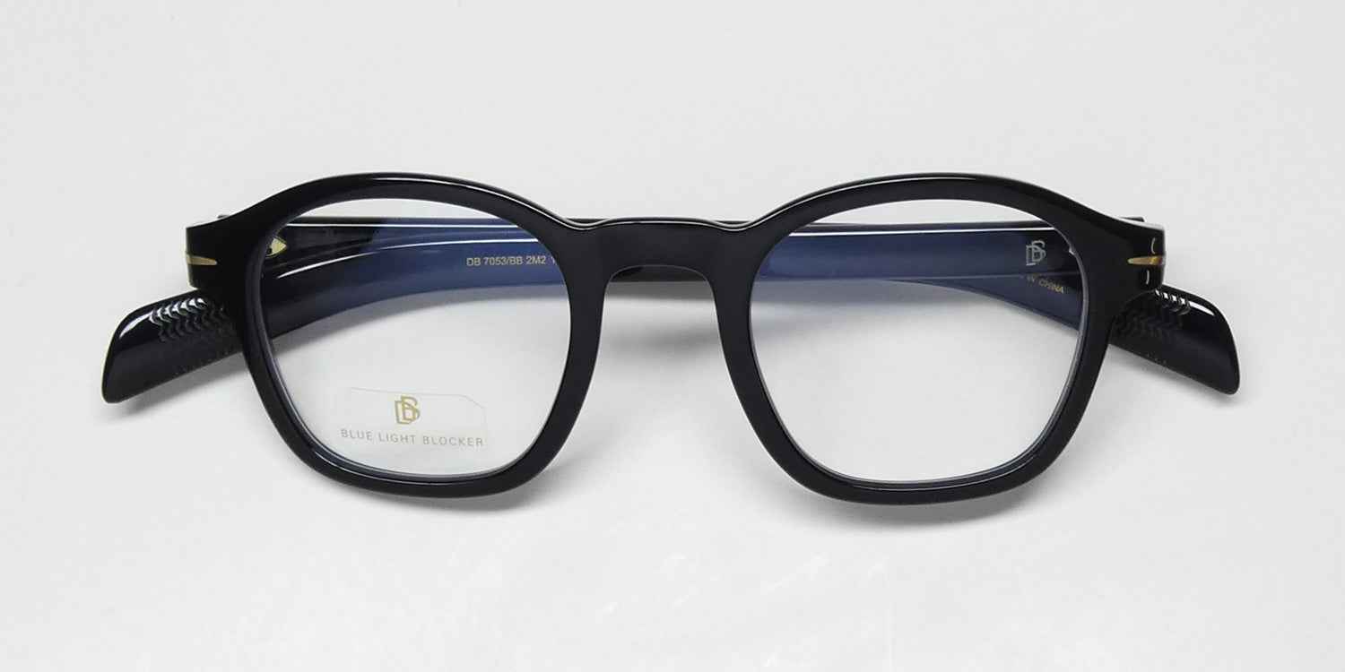 David Beckham 7053/Bb Light Blue Technology Eyeglasses by ModaFrames