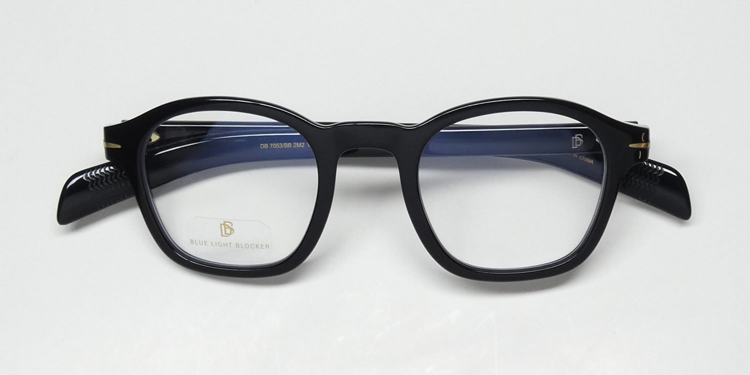 David Beckham 7053/Bb Light Blue Technology Eyeglasses by ModaFrames