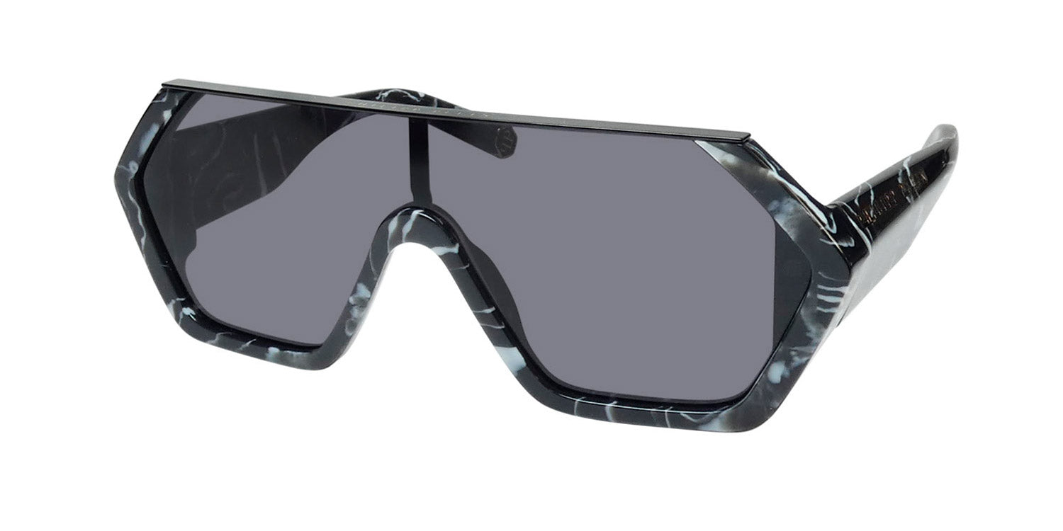 Philipp Plein Spp047 Plein Hexagon Camou Sunglasses by ModaFrames