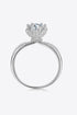 1 Carat Round Brilliant Round Cut Sparkala™ 6-Prong Ring (Platinum Over Pure Sterling Silver) by Sparkala