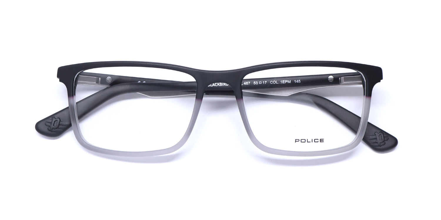 Police Vpl467 Blackbird 5 Eyeglasses by ModaFrames