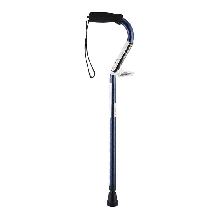 Graham Field Canes Adjustable Offset Cane With Foam Hand Grip And Strap 31-39 Inch, Silver by Pasteur Pharmacy