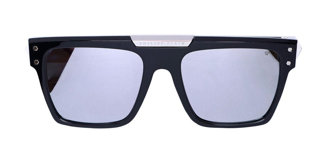 Philipp Plein Spp080 Plein Badge 23kt Gp Sunglasses by ModaFrames