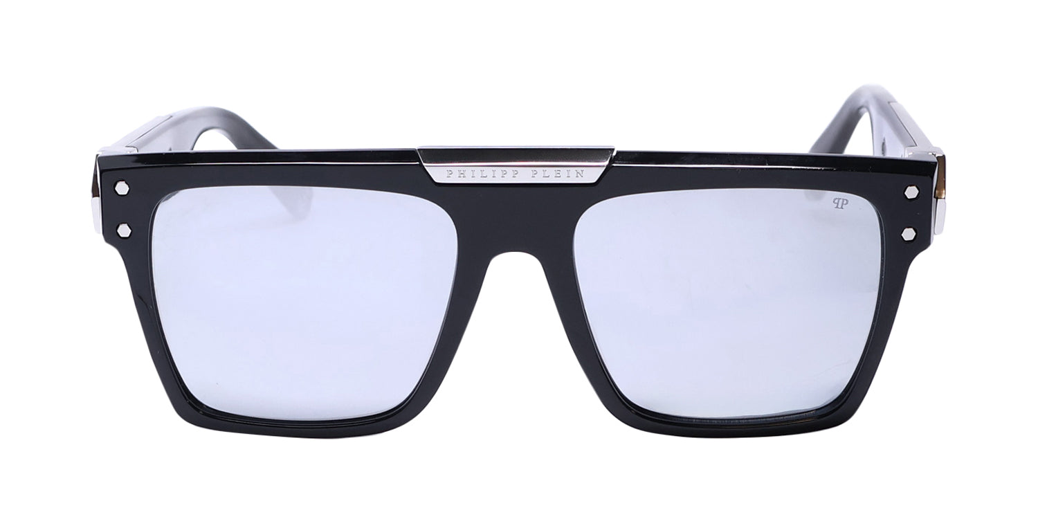 Philipp Plein Spp080 Plein Badge 23kt Gp Sunglasses by ModaFrames