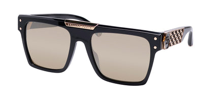 Philipp Plein Spp080 Plein Badge 23kt Gp Sunglasses by ModaFrames