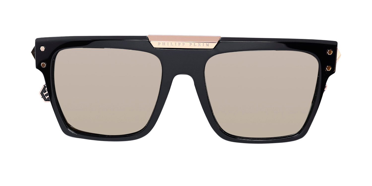 Philipp Plein Spp080 Plein Badge 23kt Gp Sunglasses by ModaFrames
