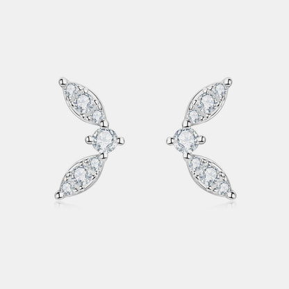 Sparkala™ Platinum-Plated Pure Sterling Silver Stud Earrings by Sparkala
