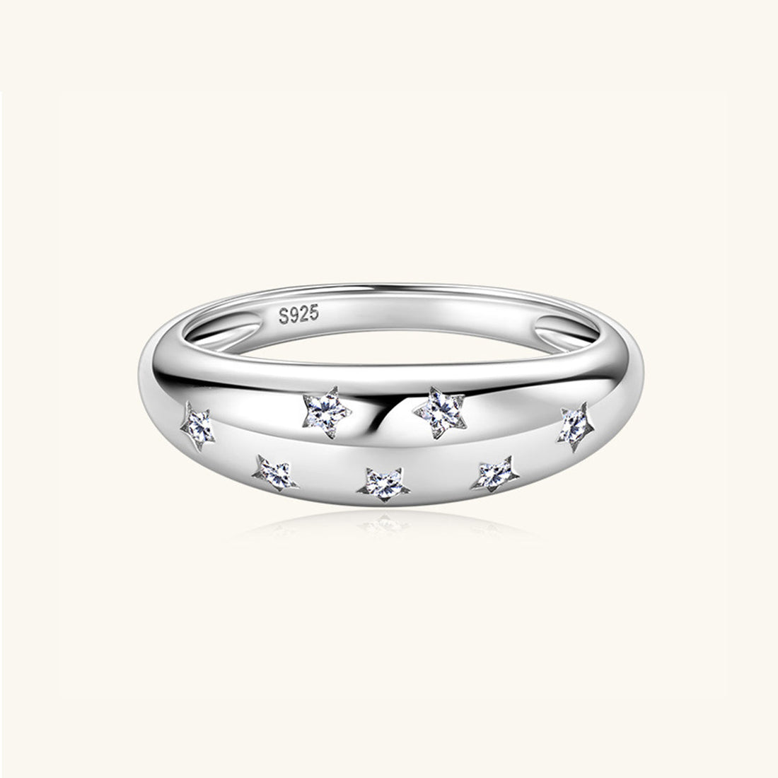 Pure Sterling Silver Inlaid Sparkala™ Star Ring by Sparkala