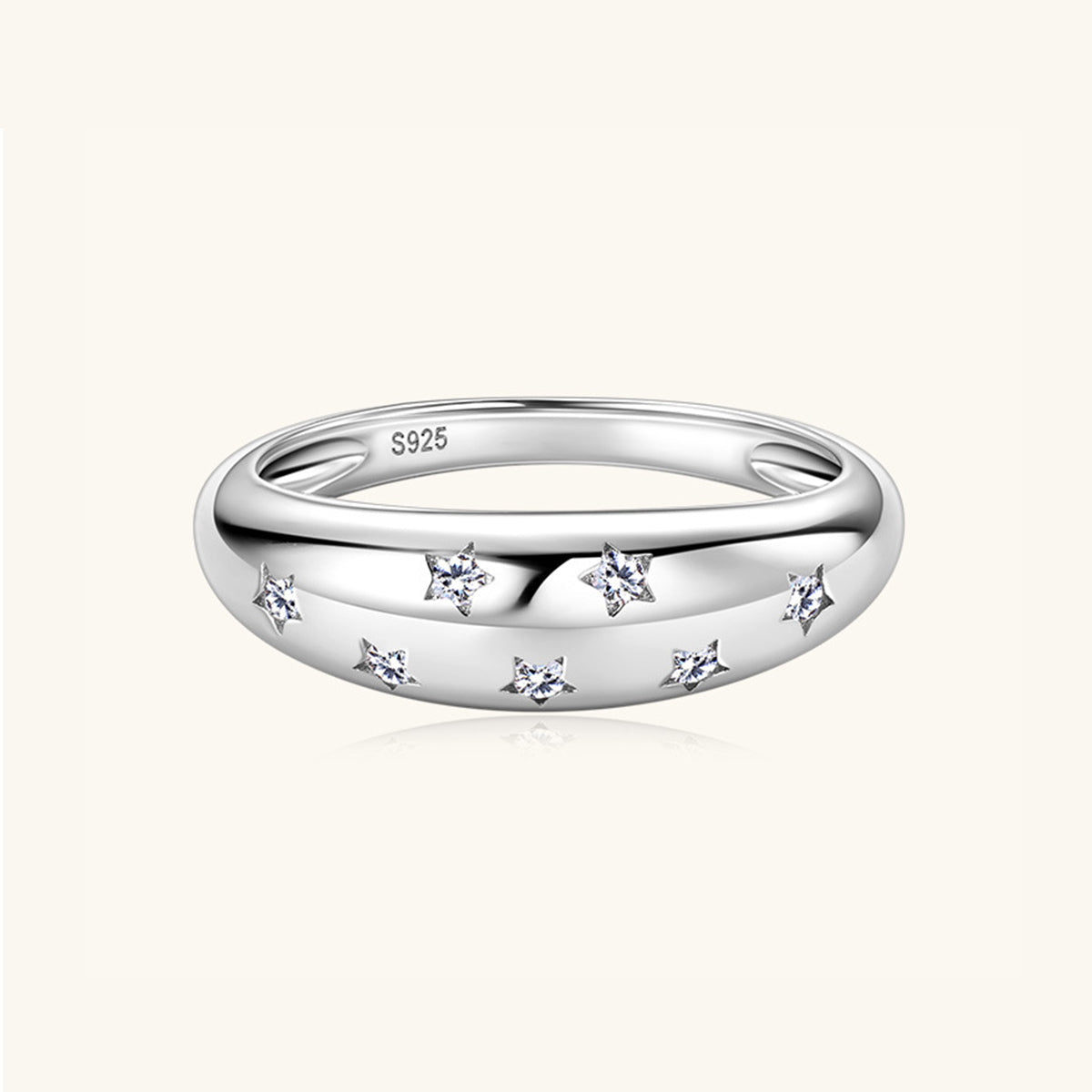 Pure Sterling Silver Inlaid Sparkala™ Star Ring by Sparkala