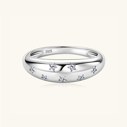 Pure Sterling Silver Inlaid Sparkala™ Star Ring by Sparkala