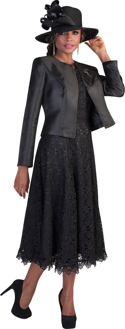 Lace Church Dress with Satin Jacket Set- 4529 by Tally Taylor