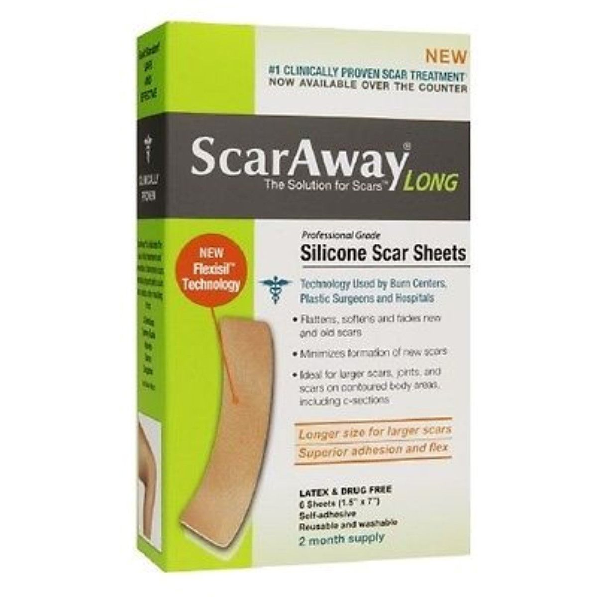 ScarAway Professional Grade Silicone Sheets by Pasteur Pharmacy