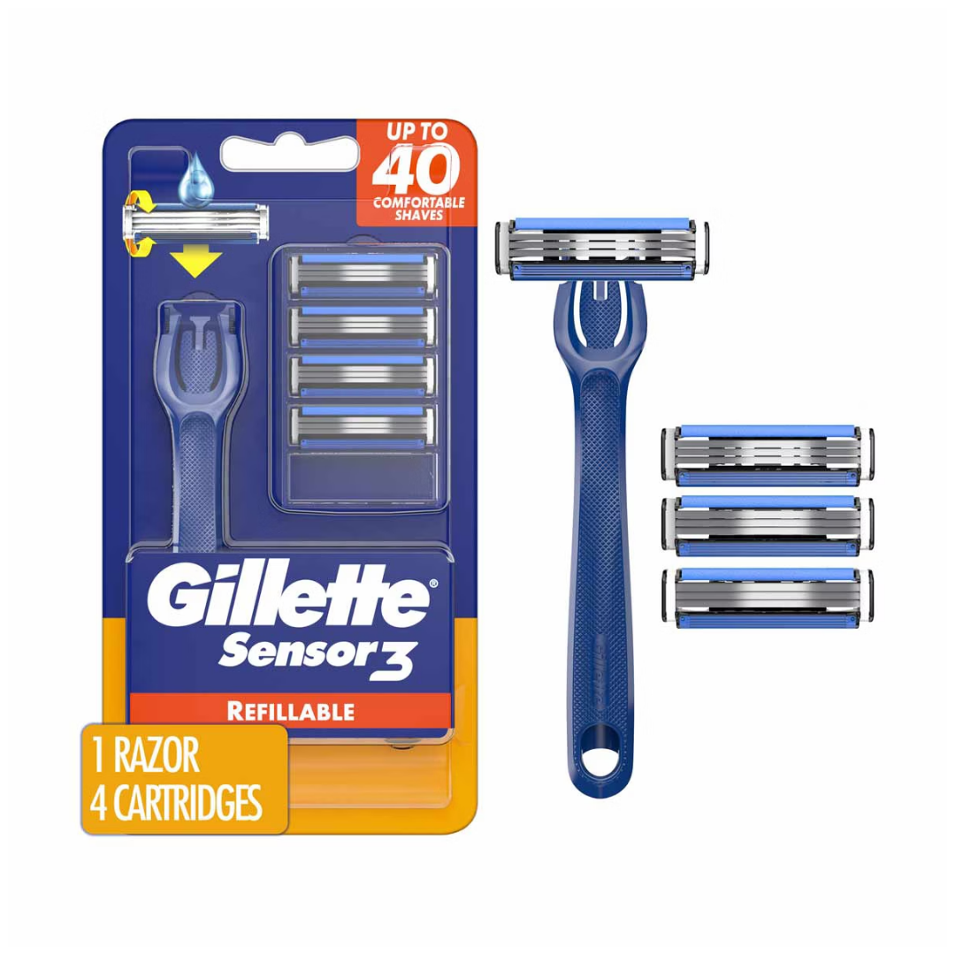 Gillette Sensor3 Sensitive Disposable Razors (4ct) by Farmacias Savia