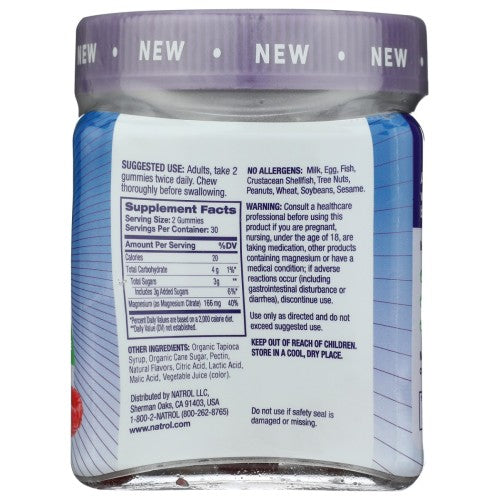 Natrol Magnesium Citrate Gummies – Raspberry – 60 Count