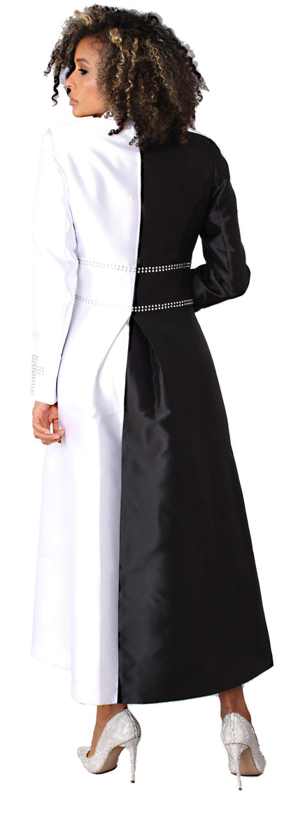 Satin Cassock Robe with Rhinestone Embellishments - 4804 by Tally Taylor