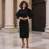 Clergy Dress with Puff Sleeves and Classic Collar- 4813 by Tally Taylor