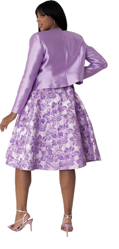 Floral Brocade Church Dress with Jacket- 4819 by Tally Taylor