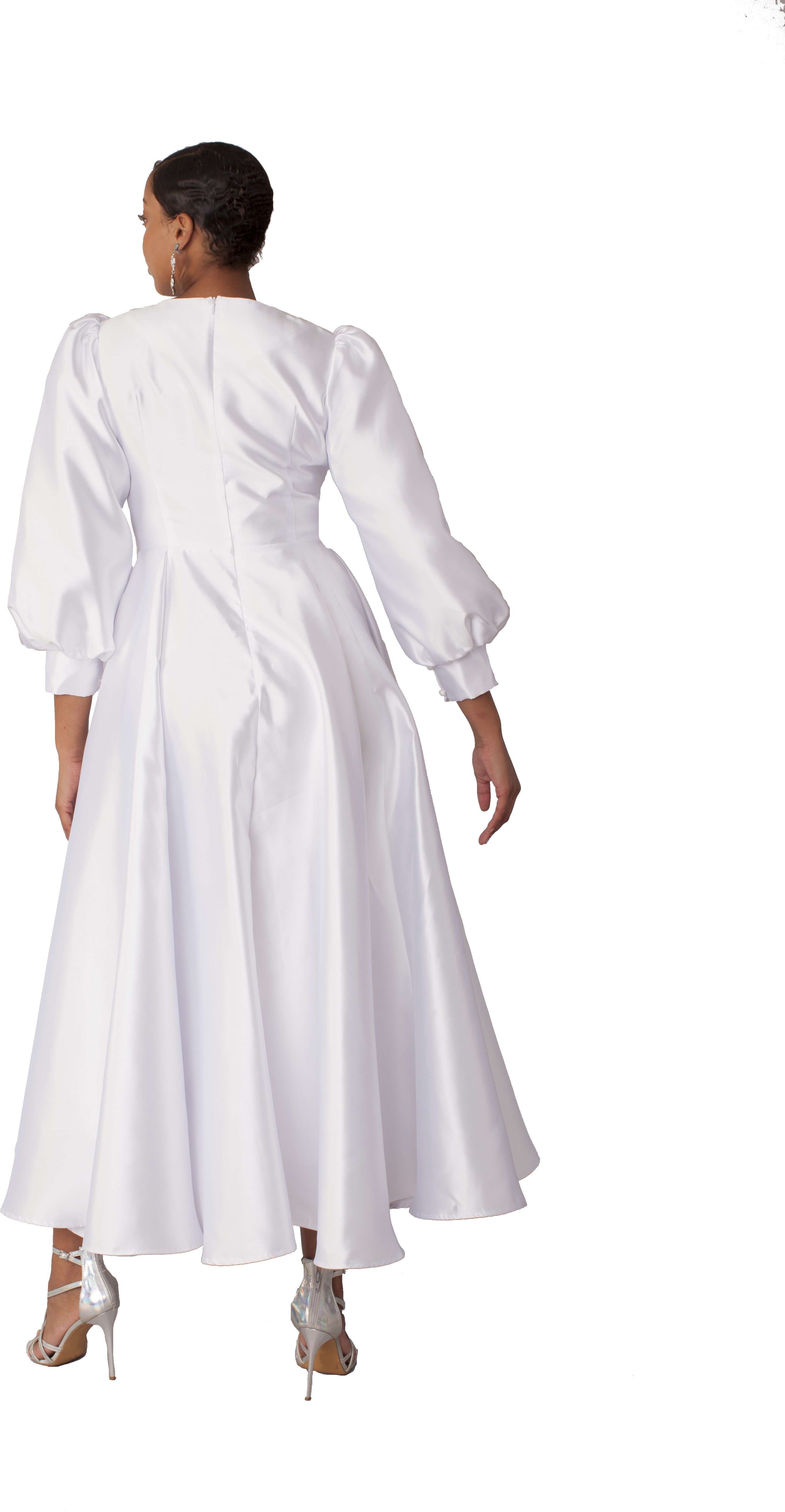 Elegant Long Dress with Bishop Sleeves - 4820 by Tally Taylor