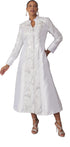 Brocade Clergy Robe with Cross Brooch for Women – 4821 by Tally Taylor