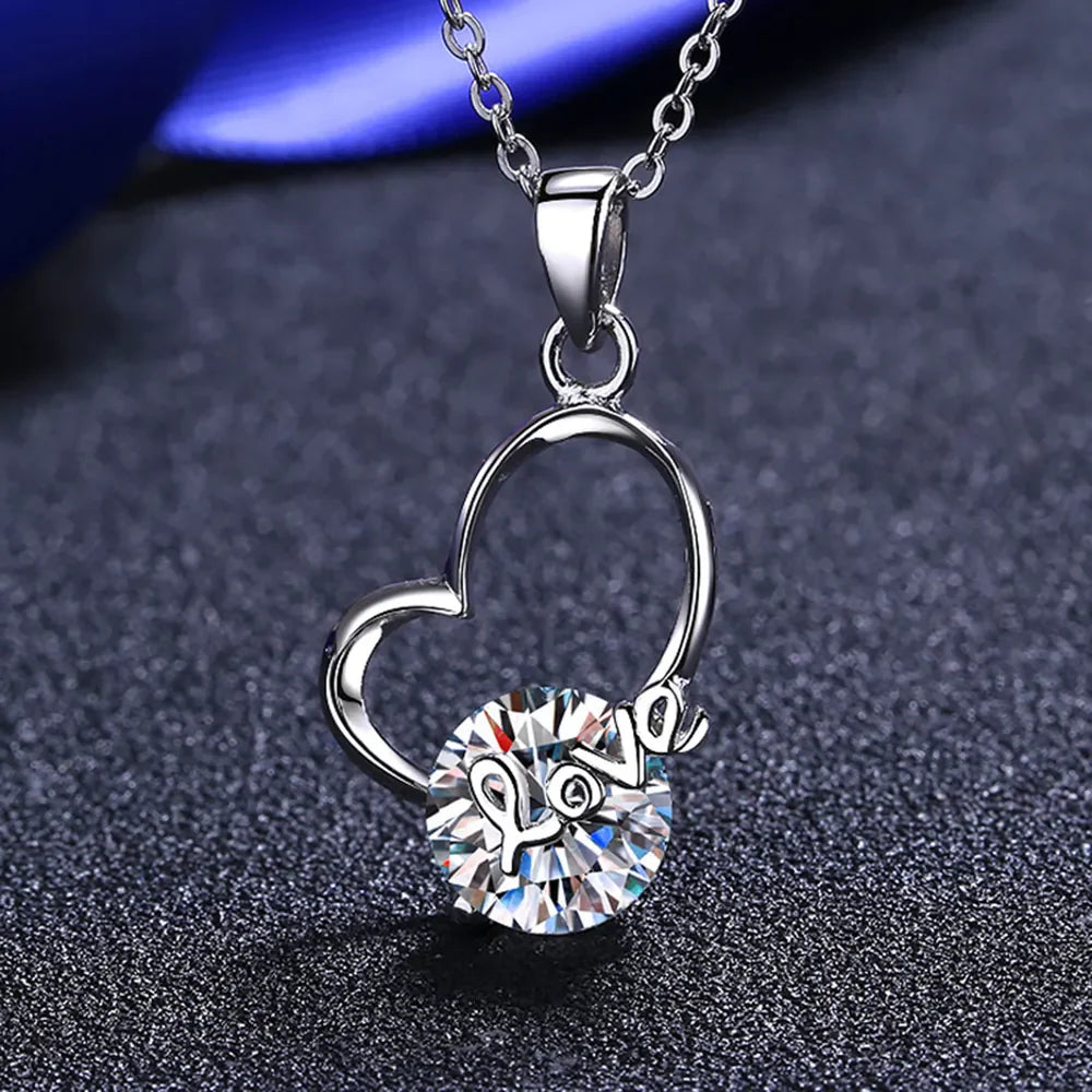 2 Carat Sparkala™ Heart 925 Sterling Silver Necklace by Sparkala