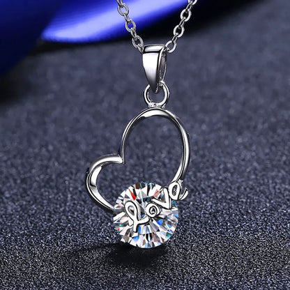 2 Carat Sparkala™ Heart 925 Sterling Silver Necklace by Sparkala