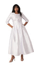 Elegant 3/4 Sleeve Rhinestone Embellished Church Dress-4826 by Tally Taylor