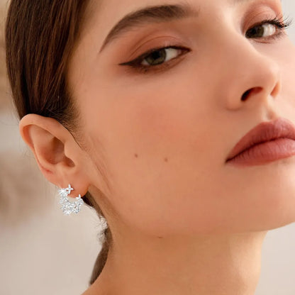 925 Sterling Silver Sparkala™ Lucky Clover Earrings by Sparkala