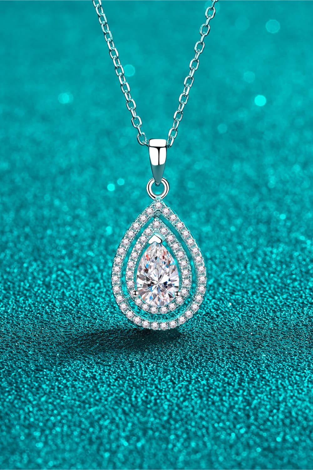 1 Carat Sparkala™ Teardrop Pendant Necklace by Sparkala