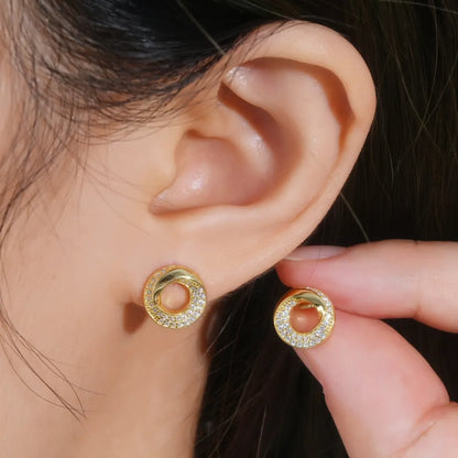 925 Sterling Silver Inlaid Sparkala™ Stud Earrings by Sparkala