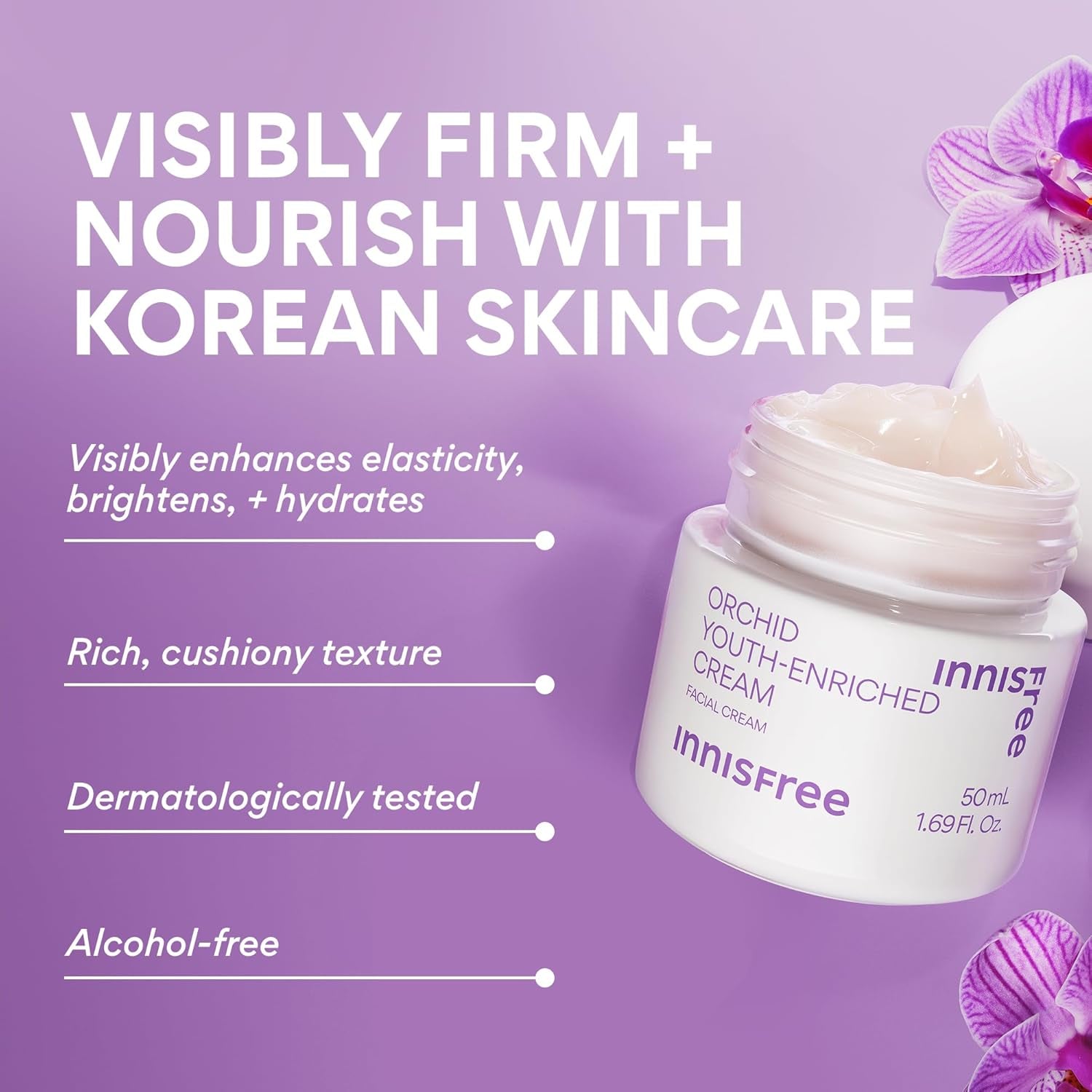 Orchid Youth-Enriched Cream, Korean Face Cream for Firming and Hydrated Skin by Korean Skin Care