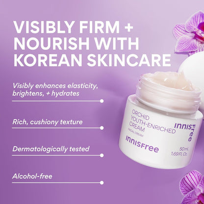 Orchid Youth-Enriched Cream, Korean Face Cream for Firming and Hydrated Skin by Korean Skin Care