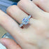 2 Carat Brilliant Round Cut Sparkala™ Half Eternity Platinum Over Pure Sterling Silver Ring by Sparkala