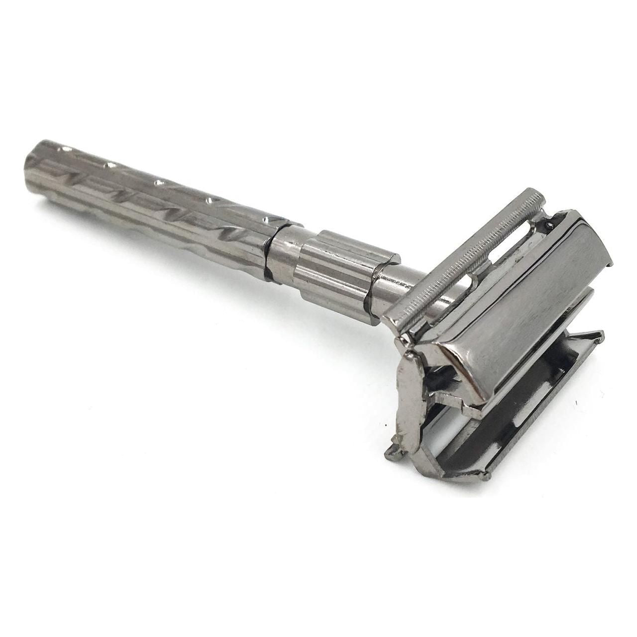 Parker 22R Gunmetal Long Handle Butterfly Safety Razor by Pasteur Pharmacy