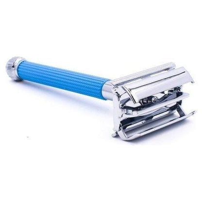 Parker 29L Blue Long Handle Butterfly Open Safety Razor by Pasteur Pharmacy