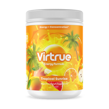 Tropical Sunrise Pre-Workout Energy Powder + Focus Boost &amp; Hydration | Sugar Free by Virtrue