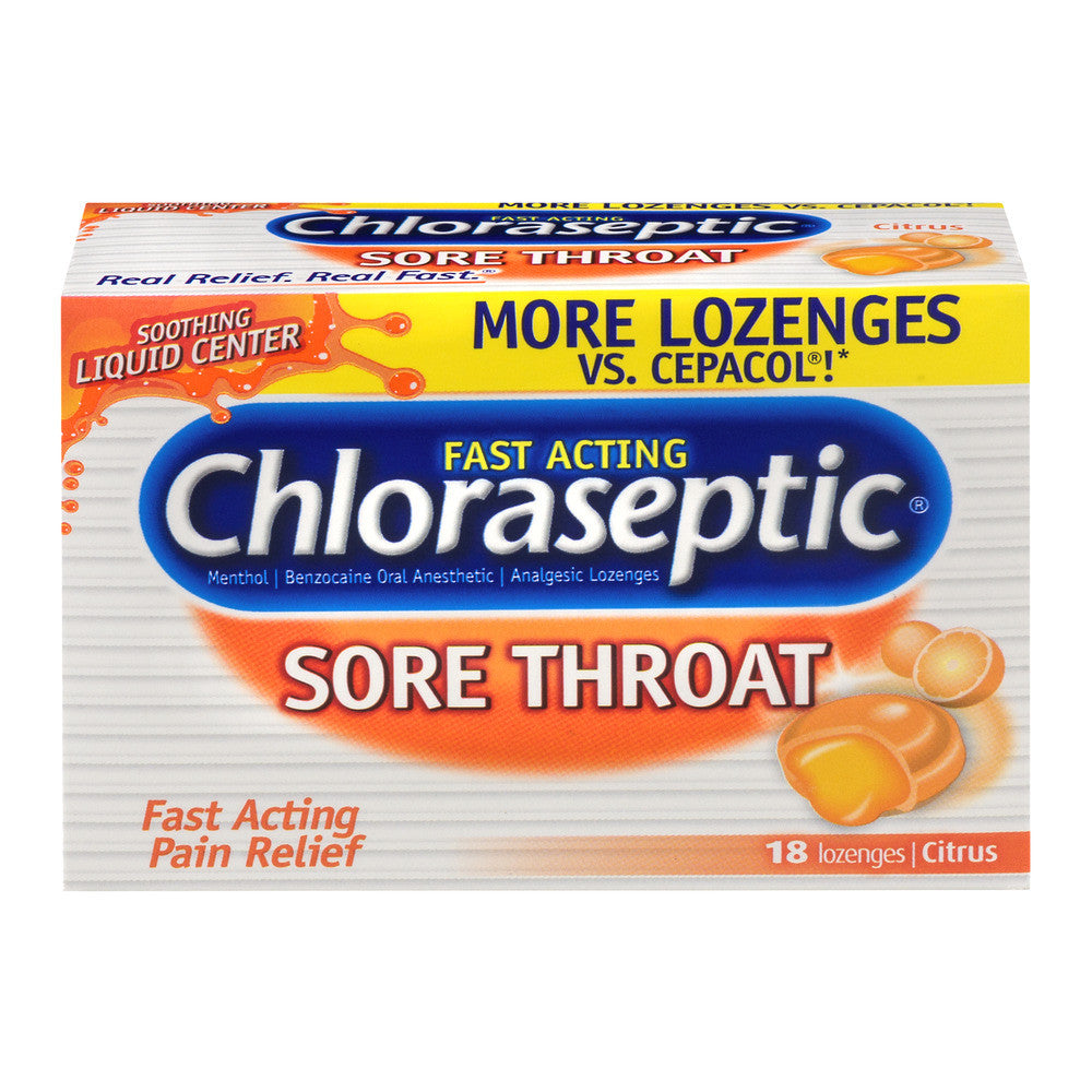 Chloraseptic Lozenges 6-10Mg Citrus 18 Ea by Pasteur Pharmacy
