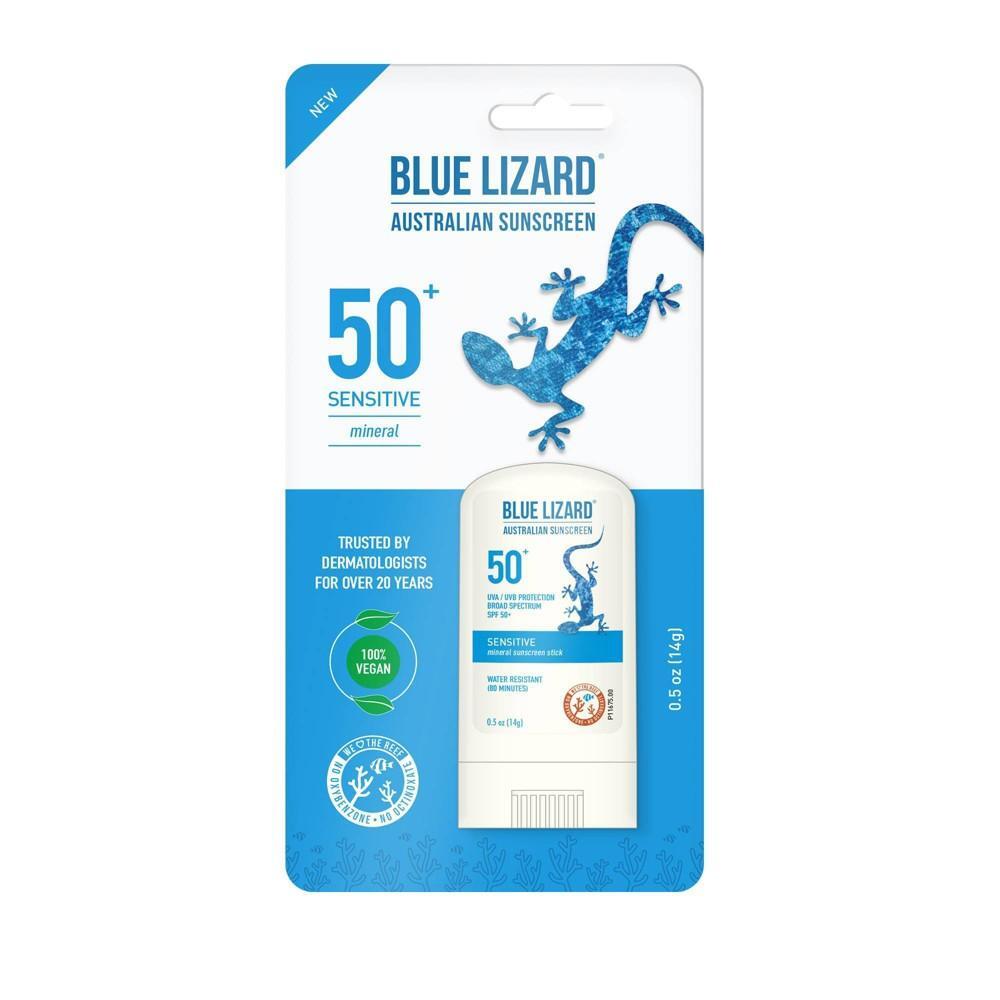 Blue Lizard Sensitive Mineral Sunscreen Stick SPF 50+ .5 Oz by Pasteur Pharmacy