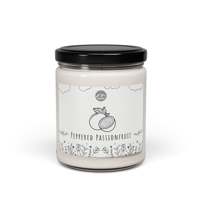Peppered Passionfruit Scented Soy Candle, Cozy Home Décor, Gift for Birthdays, Relaxation, Aromatherapy, Hand-poured 9oz Candle by Spee24, LLC
