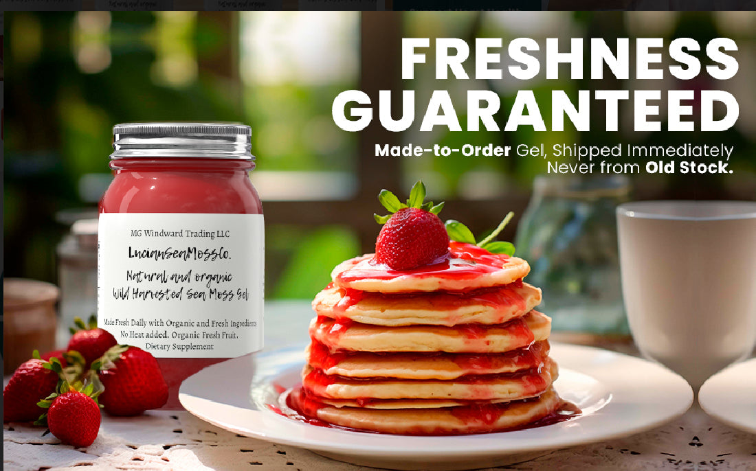 Bee Pollen Infused Organic Sea Moss Gel by Seamoss Global