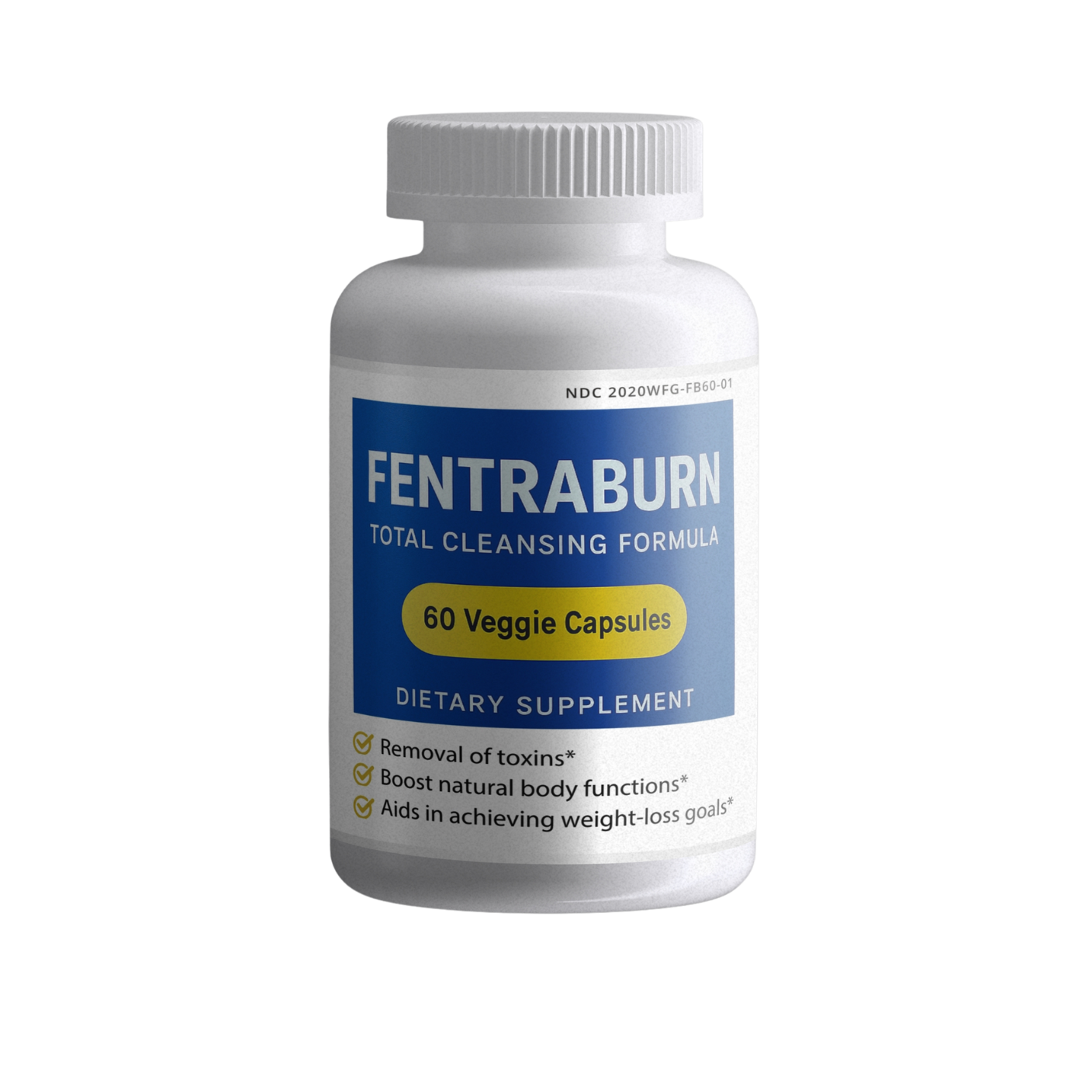 FENTRABURN: Metabolic Cleanse Support | 60 Capsules – Psyllium Husk, Probiotics &amp; Botanical Blend for Appetite Management by 2020WFG