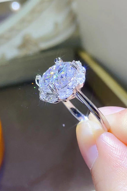 5 Carat Brilliant Round Cut Sparkala™ Platinum Over Pure Sterling Silver Ring by Sparkala