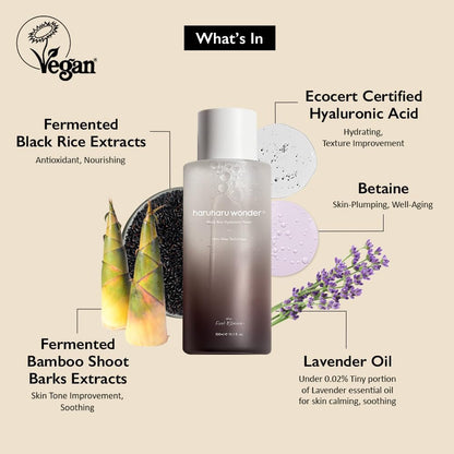 Wonder Black Rice Hyaluronic Toner 10.1 Fl.Oz / 300Ml | Face Moisturizer, Facial Toner for All Skin Types | Vegan, Cruelty Free, Ewg-Green by Korean Skin Care