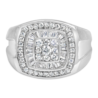 14K White Gold Men&