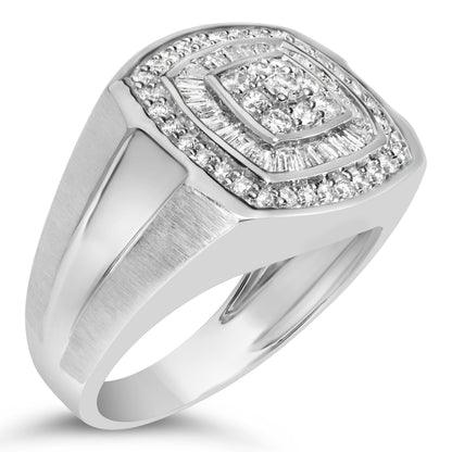 14K White Gold Men&